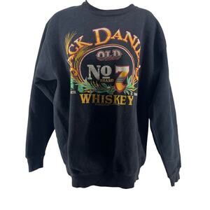 Vintage 1980s Jack Daniels Crewneck Sweatshirt Mens Large